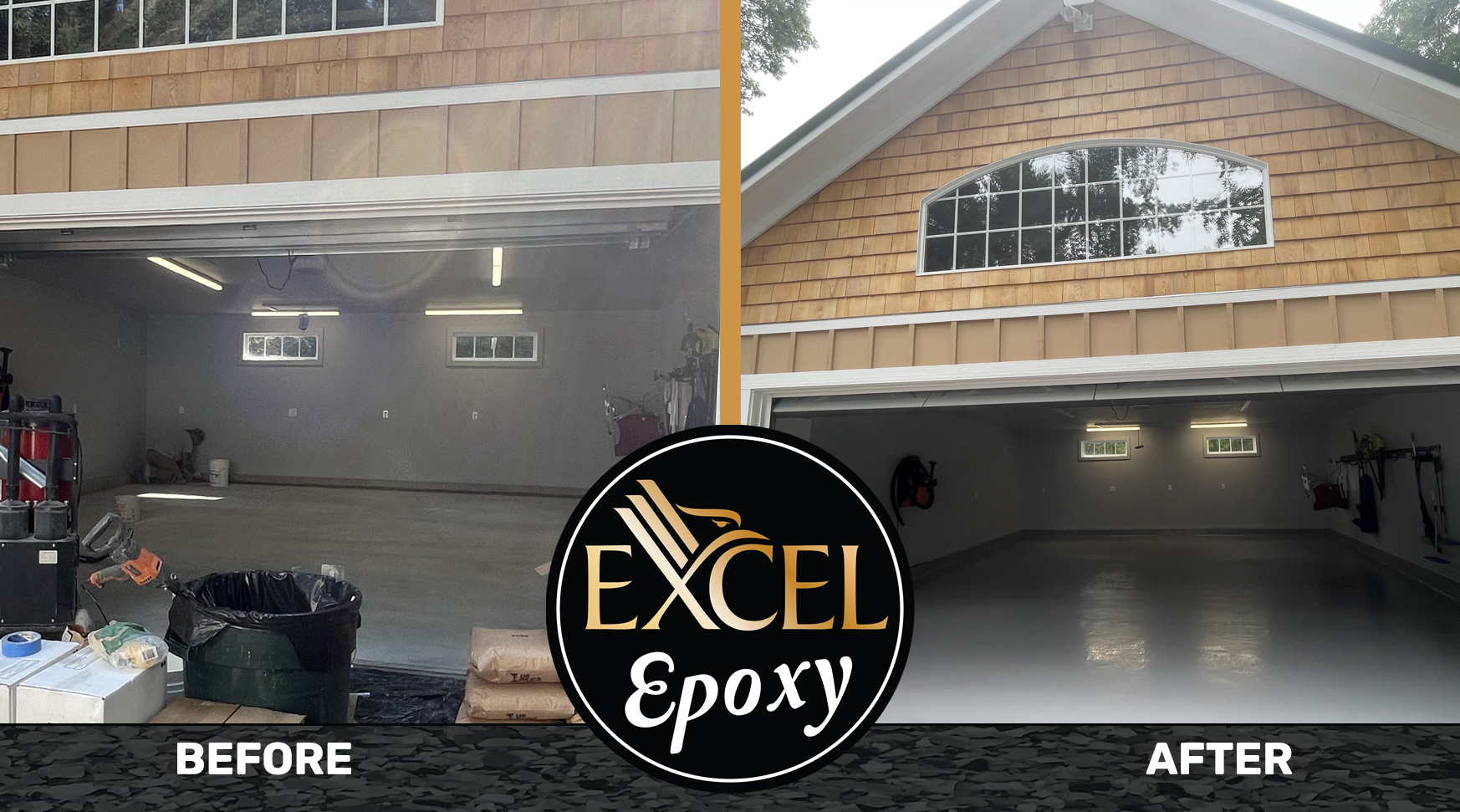 Featured image for “Solid Color Finish – 2 Car Garage – Milford, CT”